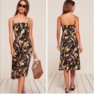Reformation Afternoon Bird & Parrot Dress
